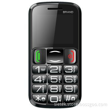 GSM senior phone with SOS emergency button, FM radio and MP3/4 player, big keypad for easy using